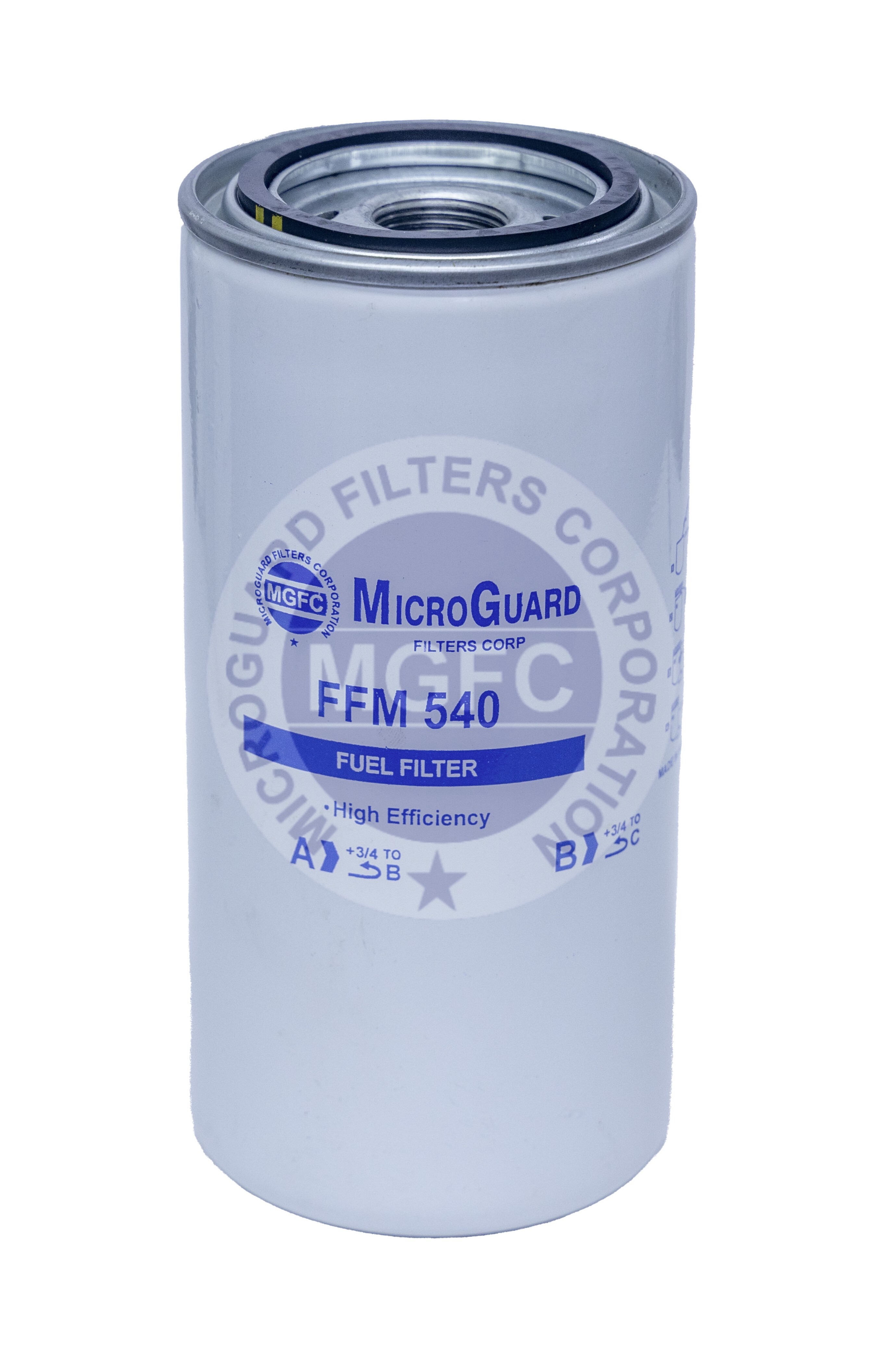 MicroGuard FFM-540 fuel filter cross reference FF-5540, OEM 4345001, CUMMINS5317717, ID328305, 0305DAV03030N, 278609999822, FF-123