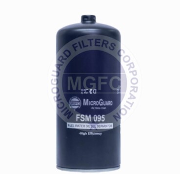 MicroGuard FSM-095 fuel water separator cross reference FS19674, F002H22095, F002H24858, 252709119902, ID307530, P7B00022