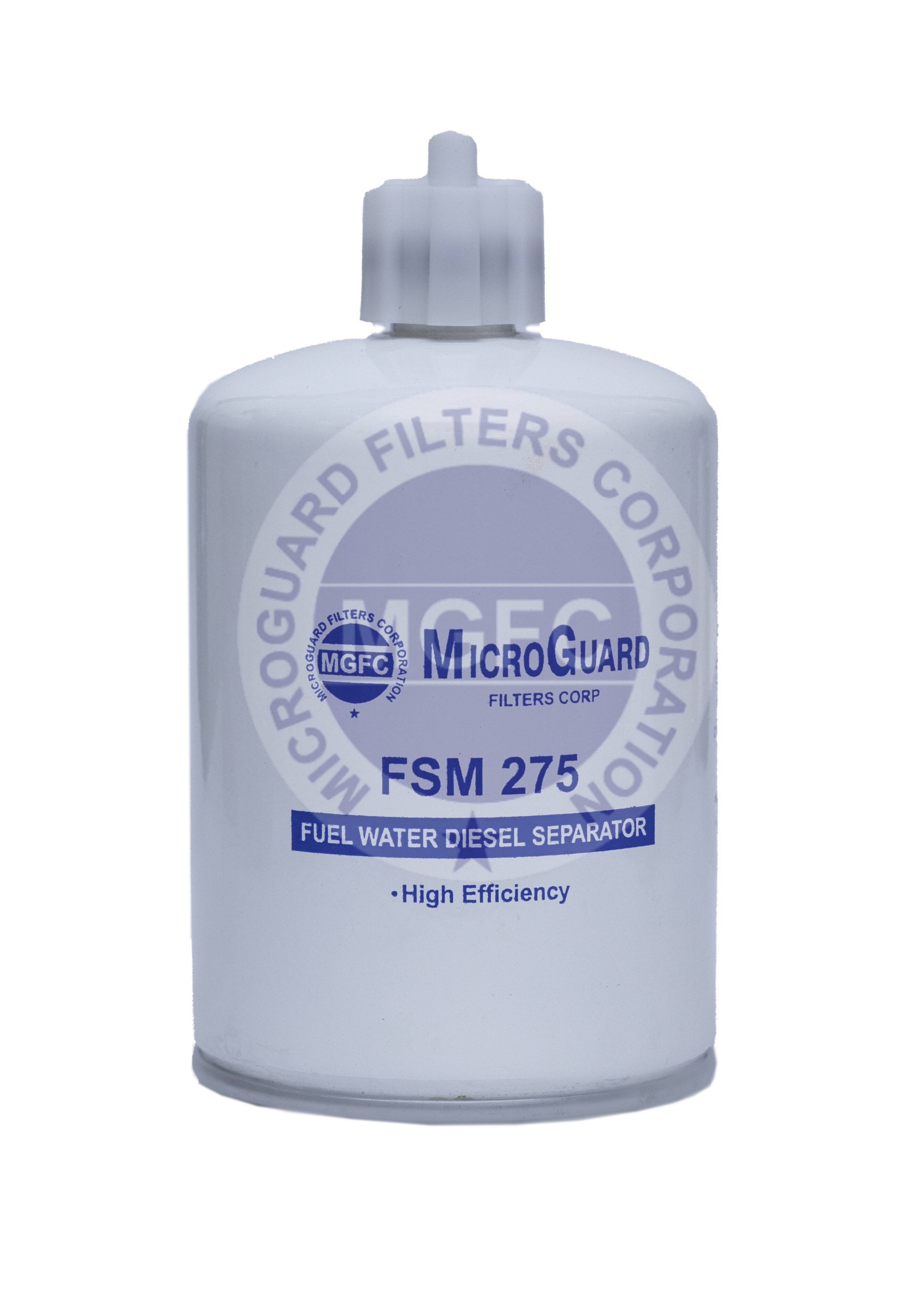 MicroGuard FSM-275 (12 VALVE) fuel water separator cross reference FS1275 WITH DRAIN PLUG, 278607989914, 278607989916, 282947100119
