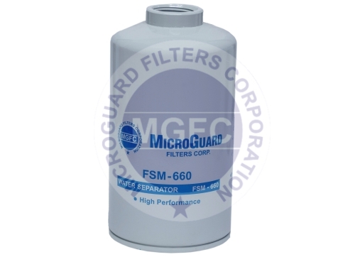 MicroGuard FSM-660 (WITHOUT KNOB) fuel water separator cross reference 252709120259, 8050134, 252709120258